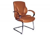 Кресло Н-9582 L-3К кожа , коричневое